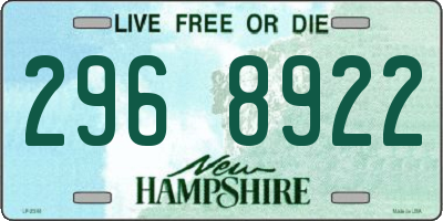 NH license plate 2968922