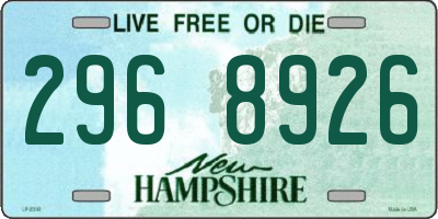NH license plate 2968926