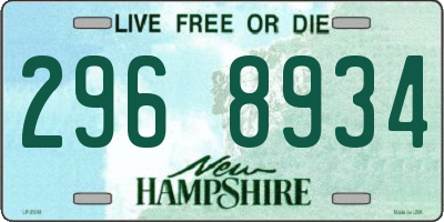 NH license plate 2968934