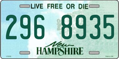 NH license plate 2968935