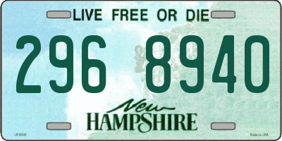 NH license plate 2968940