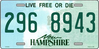 NH license plate 2968943