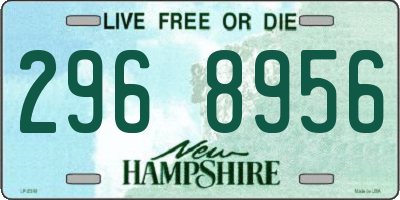 NH license plate 2968956