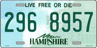 NH license plate 2968957