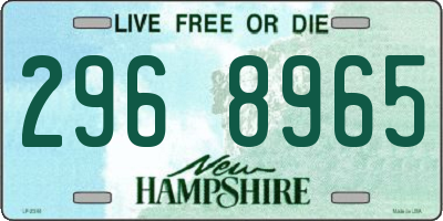 NH license plate 2968965