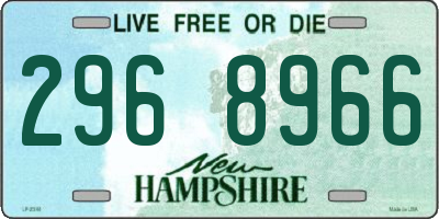 NH license plate 2968966