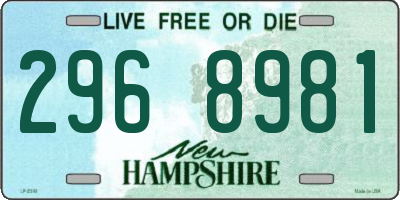 NH license plate 2968981