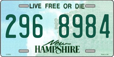 NH license plate 2968984
