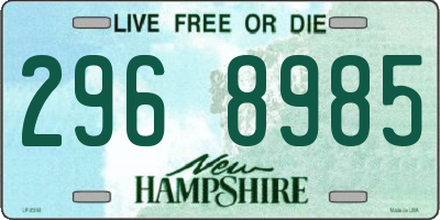 NH license plate 2968985