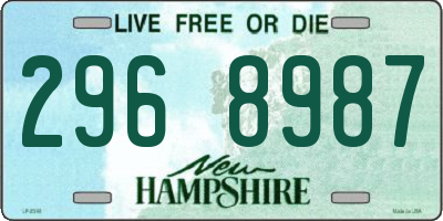 NH license plate 2968987