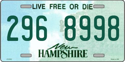 NH license plate 2968998
