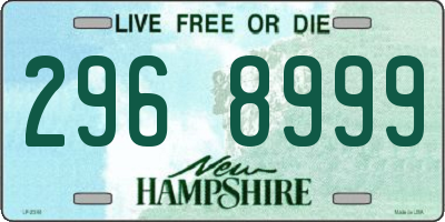 NH license plate 2968999