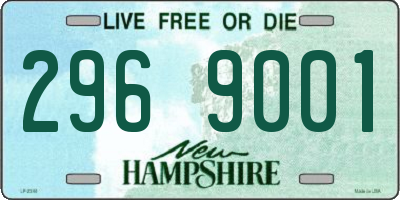 NH license plate 2969001