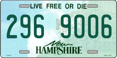 NH license plate 2969006