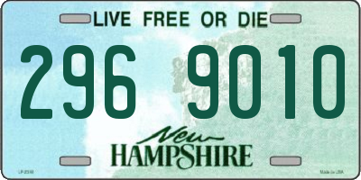 NH license plate 2969010