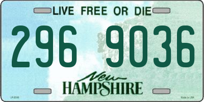 NH license plate 2969036