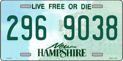 NH license plate 2969038