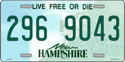 NH license plate 2969043