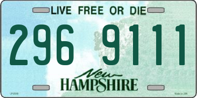 NH license plate 2969111