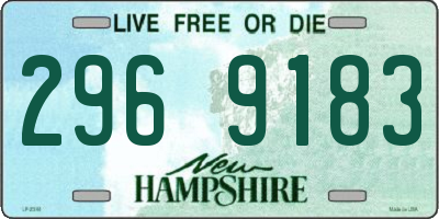 NH license plate 2969183