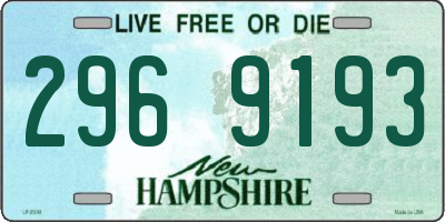 NH license plate 2969193