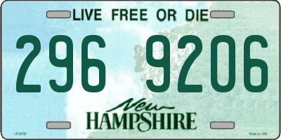 NH license plate 2969206