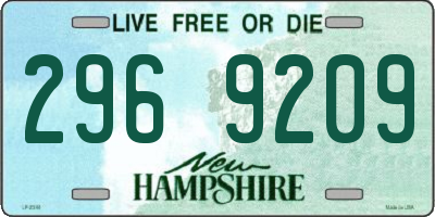 NH license plate 2969209