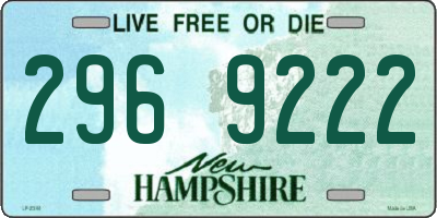 NH license plate 2969222