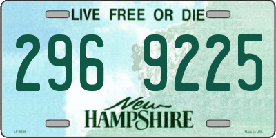 NH license plate 2969225