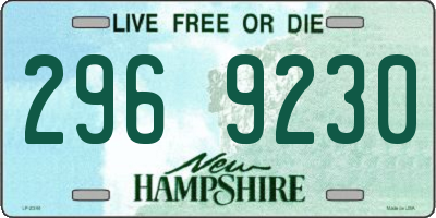 NH license plate 2969230