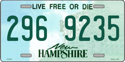 NH license plate 2969235