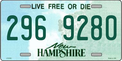 NH license plate 2969280