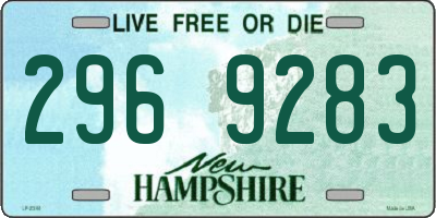 NH license plate 2969283