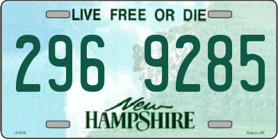 NH license plate 2969285