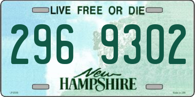 NH license plate 2969302