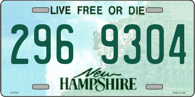 NH license plate 2969304