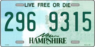 NH license plate 2969315