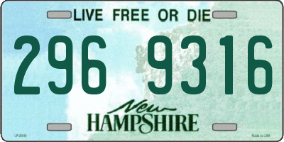 NH license plate 2969316