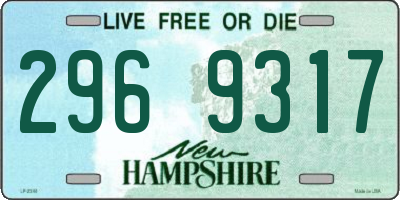 NH license plate 2969317