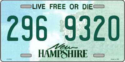 NH license plate 2969320