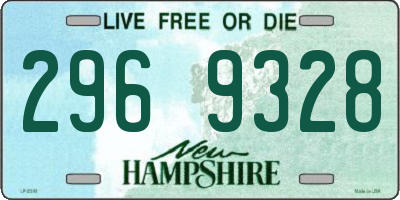 NH license plate 2969328