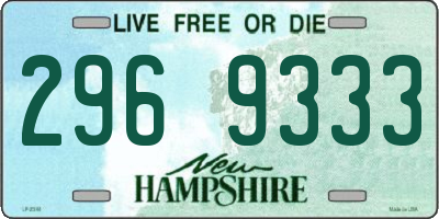 NH license plate 2969333