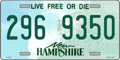 NH license plate 2969350