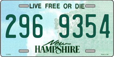 NH license plate 2969354