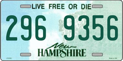 NH license plate 2969356
