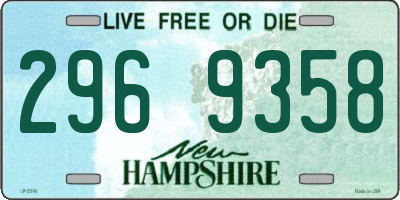NH license plate 2969358