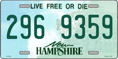 NH license plate 2969359