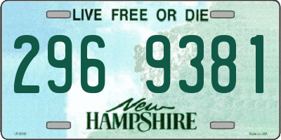 NH license plate 2969381
