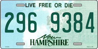 NH license plate 2969384
