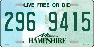 NH license plate 2969415